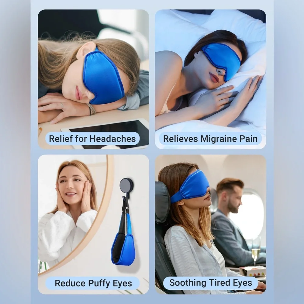 Brand New! Cold Eye Mask Eye Ice Pack for Puffy Eyes Migraines